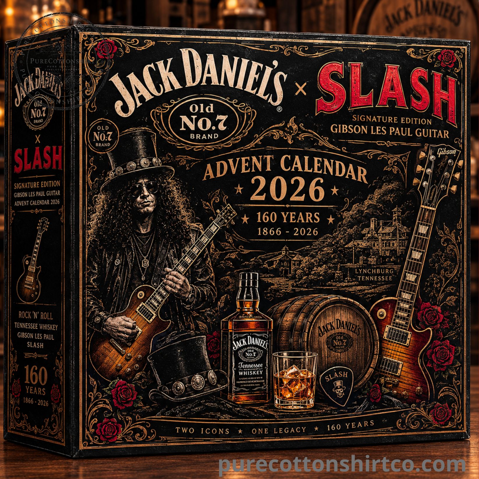 Jack Daniel's x Slash Signature Edition Advent Calendar 2026 - 24 Days Flat Acrylic Ornaments Box (3) Jack Daniel’s x Slash Signature Edition Advent Calendar 2026 – 24 Days Flat Acrylic Ornaments Box — image 3