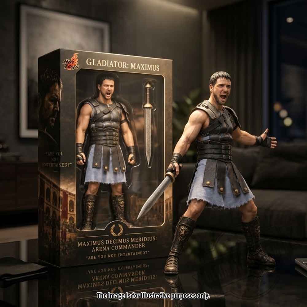 Hot Toys Gladiator Maximus Decimus Meridius Arena Commander Figure (2) Hot Toys Gladiator Maximus Decimus Meridius Arena Commander Figure – image 2 of 3