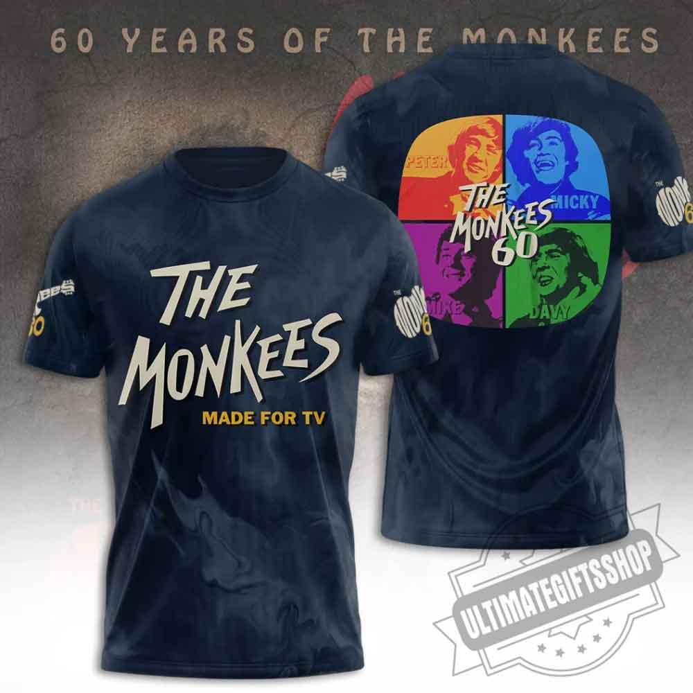 The Monkees 60 Years Anniversary 3D Shirt