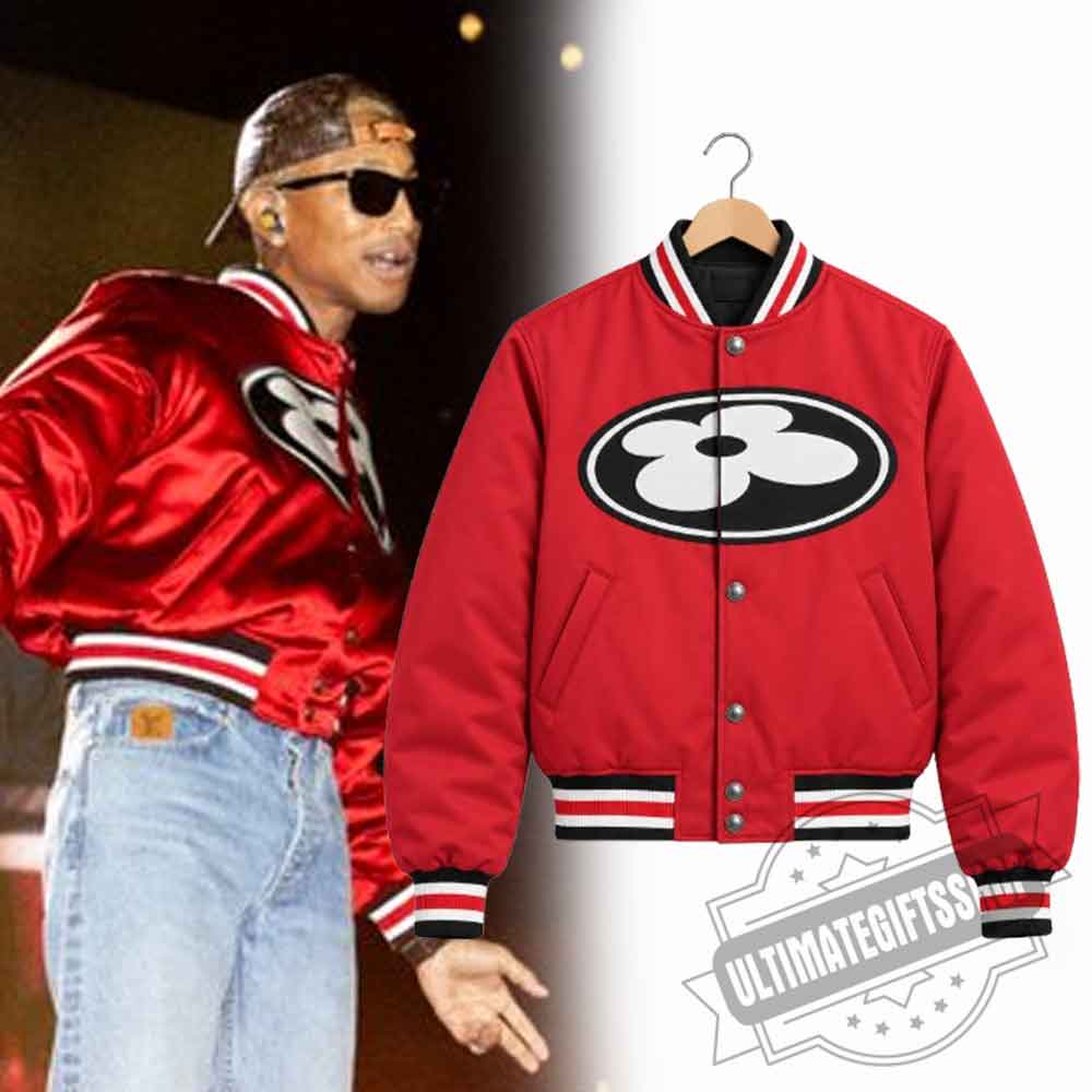 Pharrell Williams x Red LV Records Bomber Jacket – Paris JAY-Z Concert Edition
