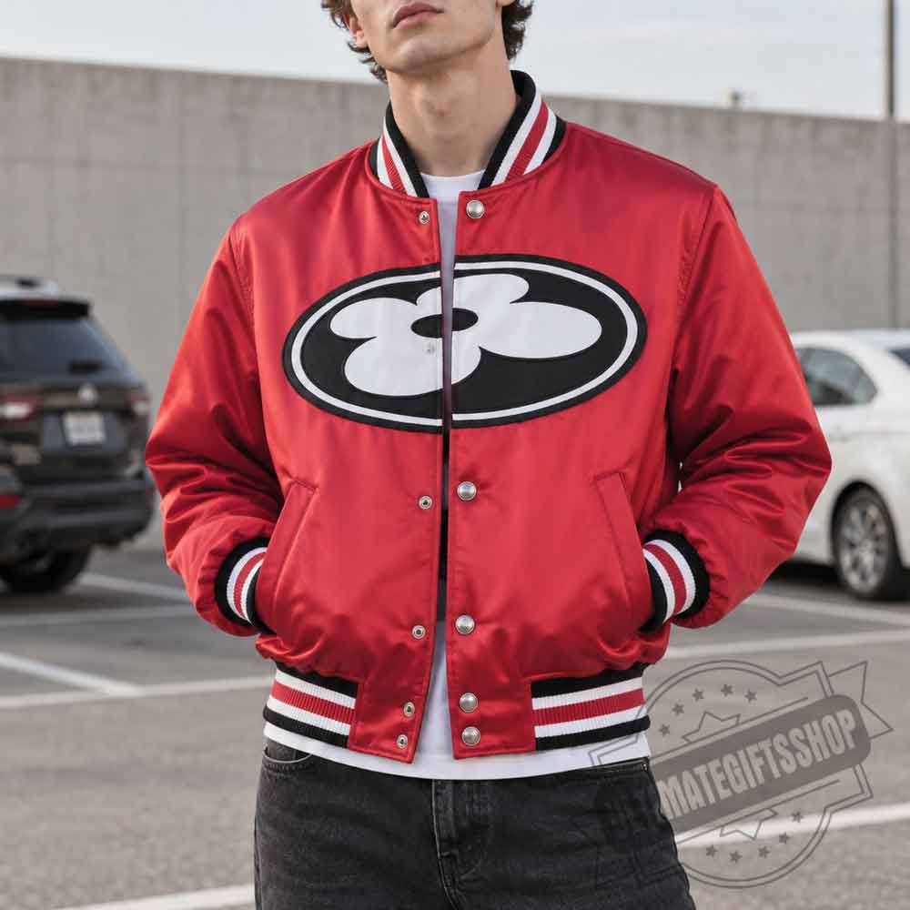 Pharrell Williams x Red LV Records Bomber Jacket – Paris JAY-Z Concert Edition (2) Pharrell Williams x Red LV Records Bomber Jacket – Paris JAY-Z Concert Edition – image 2 of 4