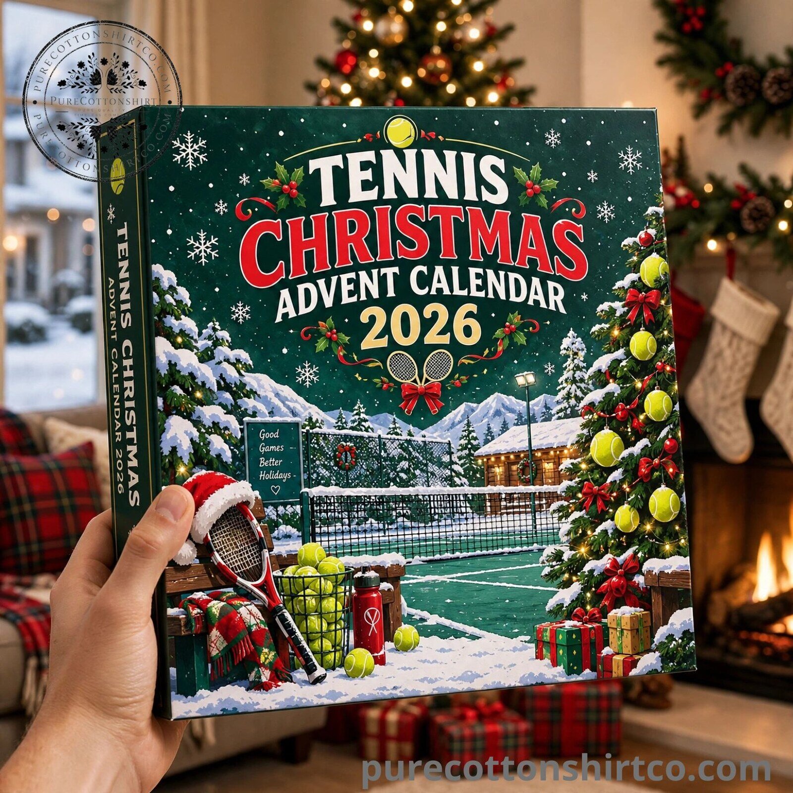 Tennis Christmas Advent Calendar 2026 - 24 Days Flat Acrylic Ornaments Box Tennis Christmas Advent Calendar 2026 - 24 Acrylic Ornaments – image 4 of 4