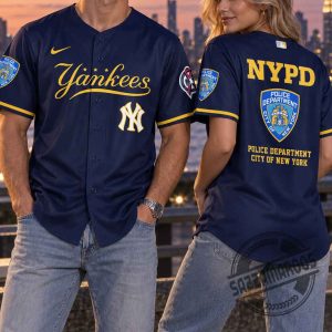 New York Yankees NYPD Memorial 9/11 Tribute Baseball Jersey 6 New York Yankees NYPD Memorial 9/11 Tribute Baseball Jersey
