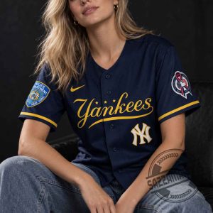 New York Yankees NYPD Memorial 9/11 Tribute Baseball Jersey 7 New York Yankees NYPD Memorial 9/11 Tribute Baseball Jersey