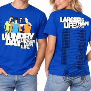 Laundry Day Larger Than Life Tour 2026 Blue T-Shirt