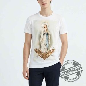 Luka Modrić Wearing Dolce & Gabbana Virgin Mary Religious Ivory T-Shirt