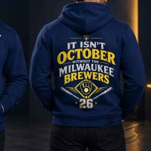 Milwaukee Brewers 2026 MLB Postseason Clinched Hoodie Shirt 7 Milwaukee Brewers 2026 MLB Postseason Clinched Hoodie Shirt
