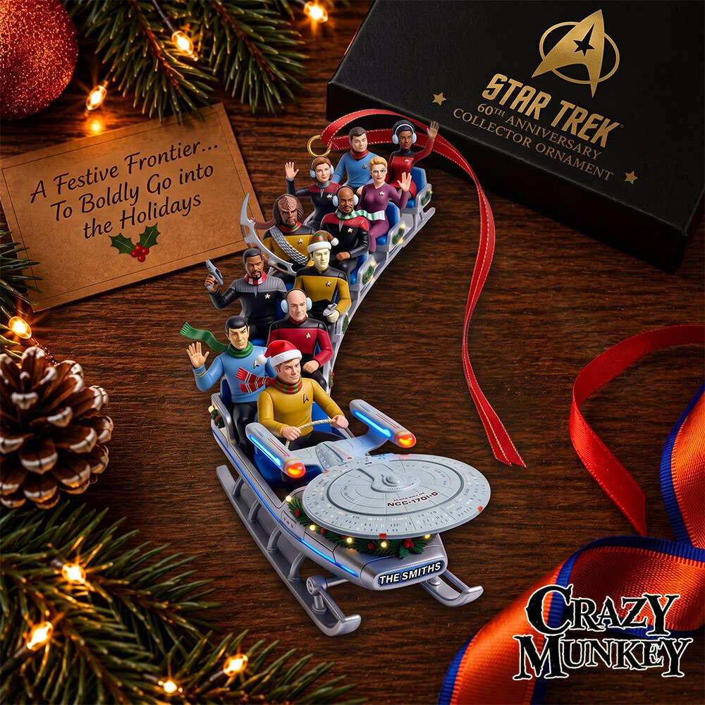 Star Trek TOS Crew 60th Anniversary Concept Fan Ornament | Home Decor