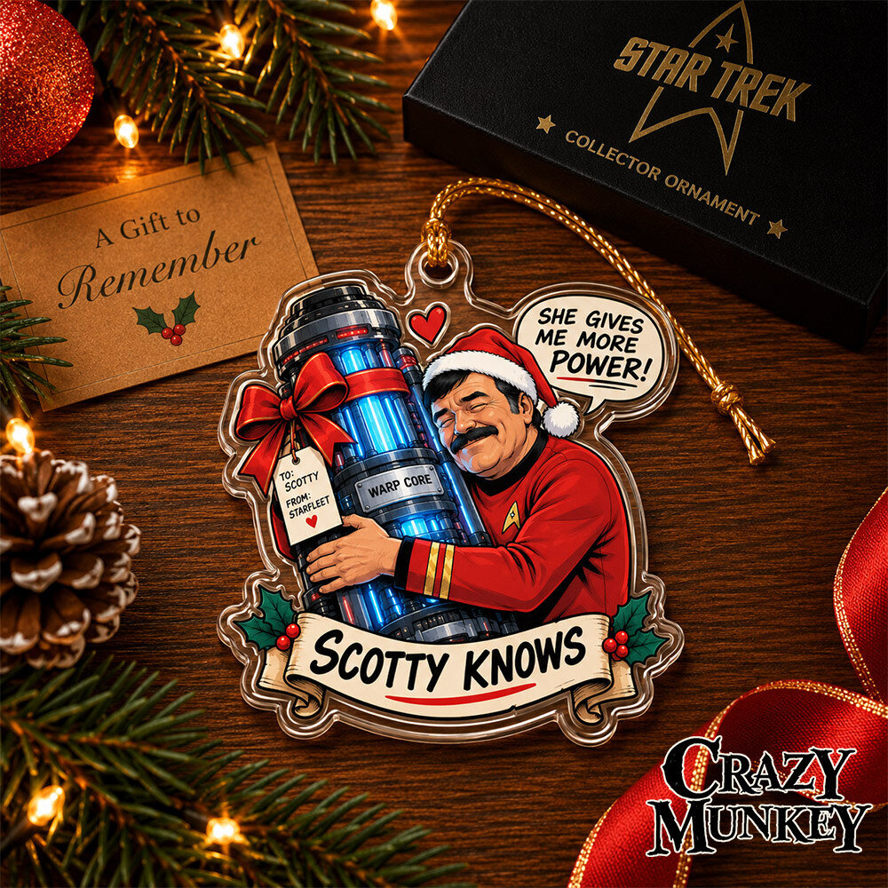 Star Trek Scotty She Gives Me More Power Concept Fan Ornament | Home Decor