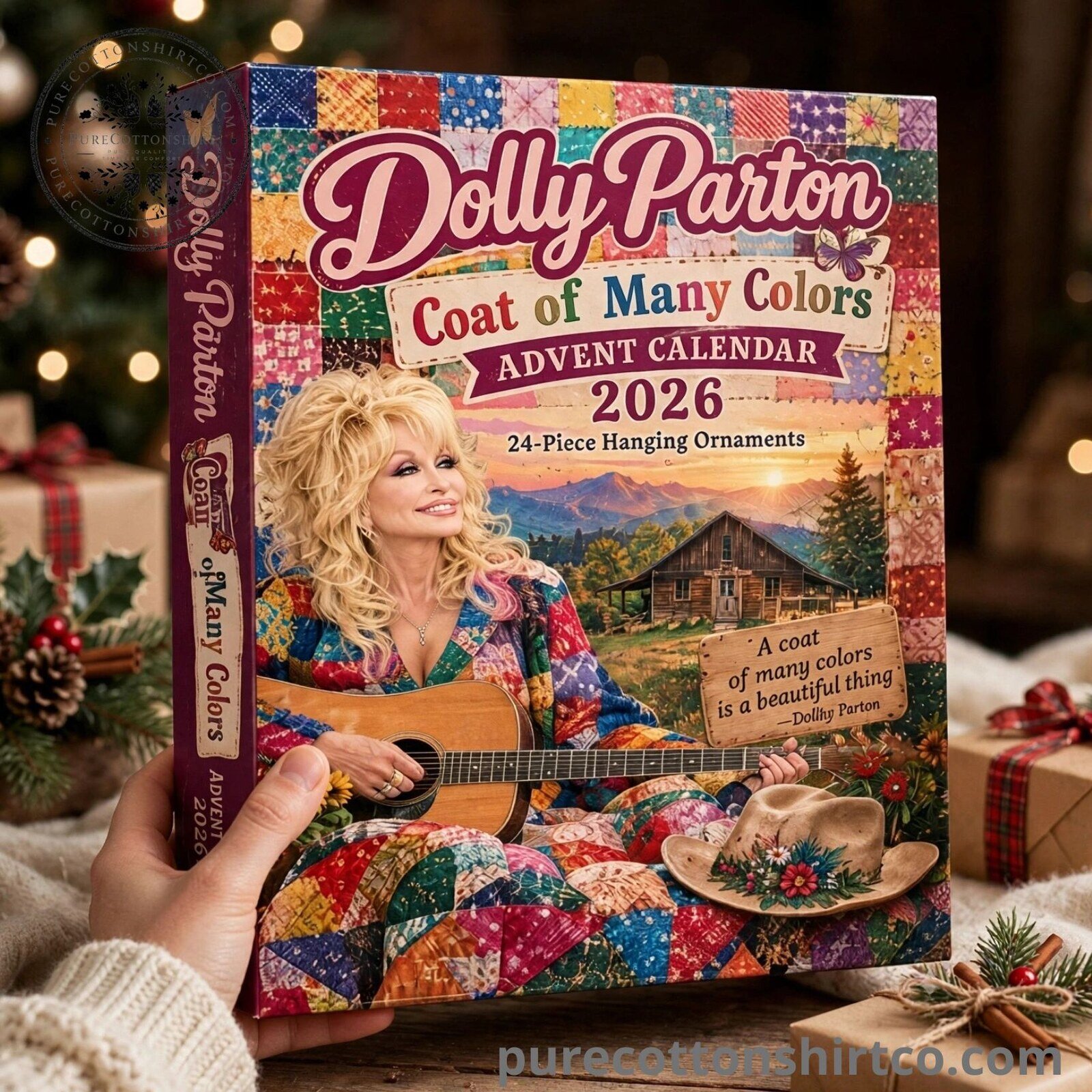 Dolly Parton Coat of Many Colors Advent Calendar 2026 - 24 Days Flat Acrylic Ornaments Box 6 Dolly Parton Coat of Many Colors Advent Calendar 2026 - 24 Days Flat Acrylic Ornaments Box