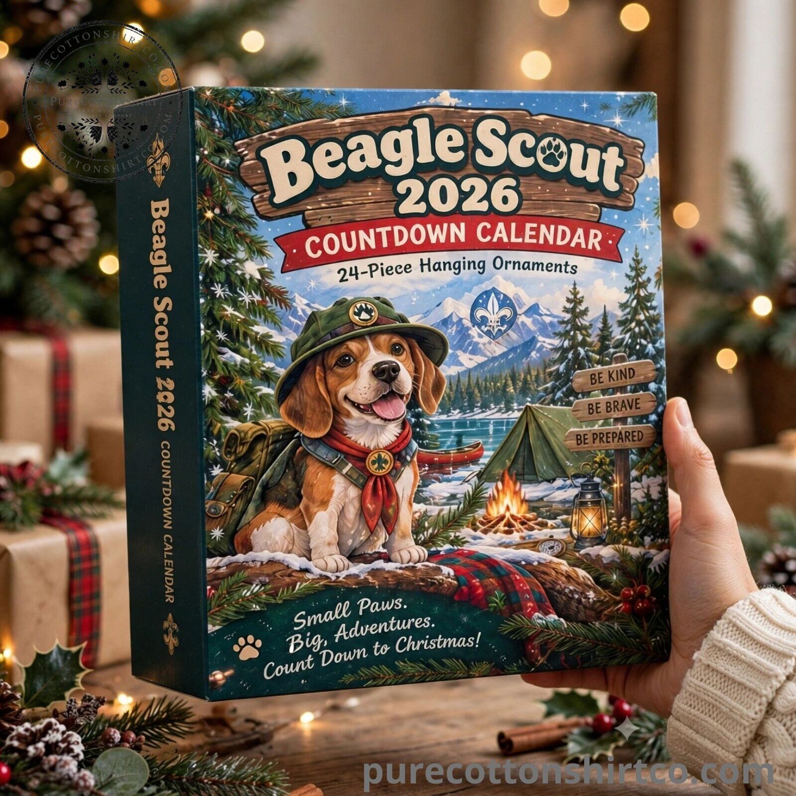 Beagle Scout Advent Calendar 2026 - 24 Days Flat Acrylic Ornaments Box 5 Beagle Scout Advent Calendar 2026 - 24 Days Flat Acrylic Ornaments Box