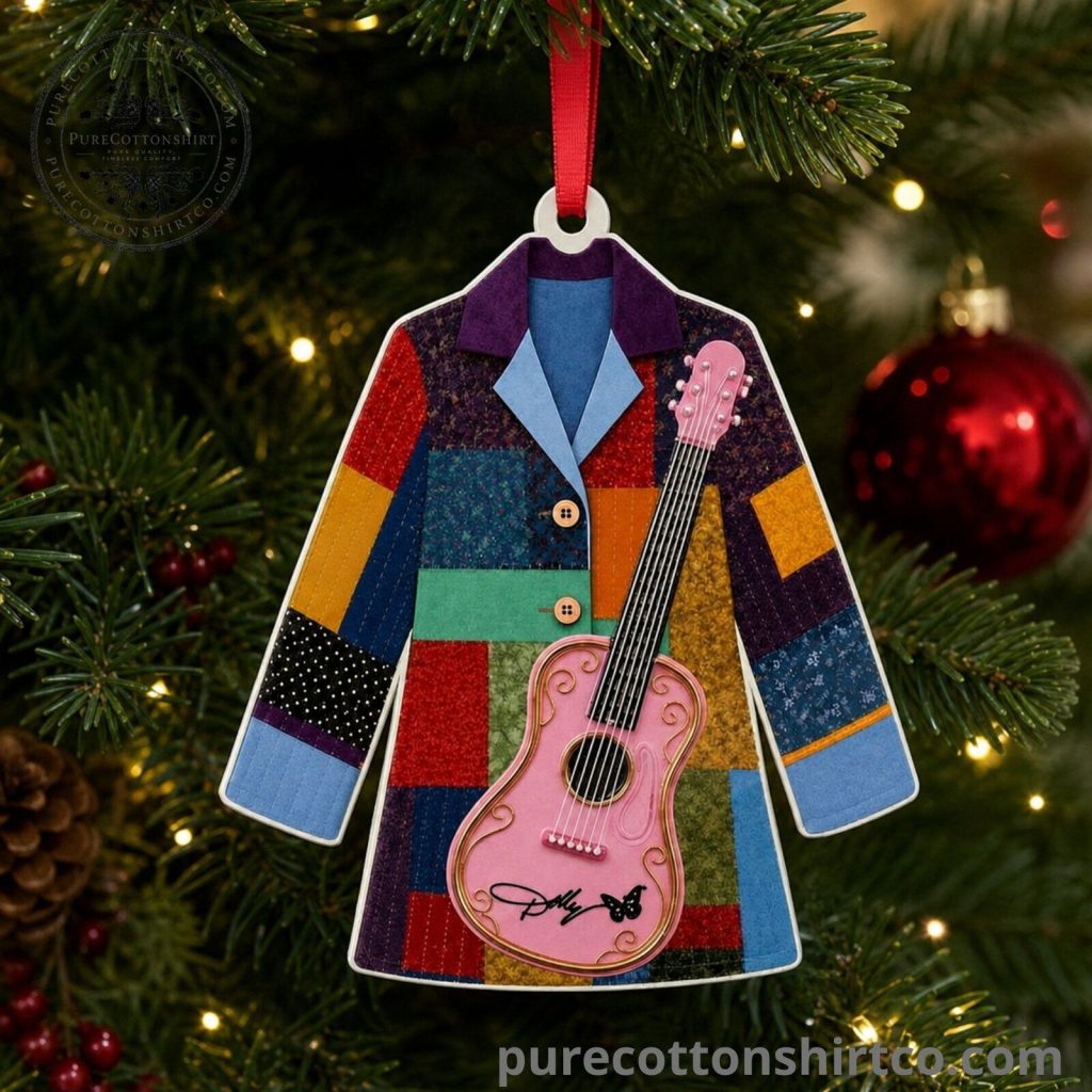 Dolly Parton Coat of Many Colors Christmas Ornament - Flat Acrylic Tree Pendant Decor Dolly Parton Coat of Many Colors Christmas Ornament - Flat Acrylic Tree Pendant Decor