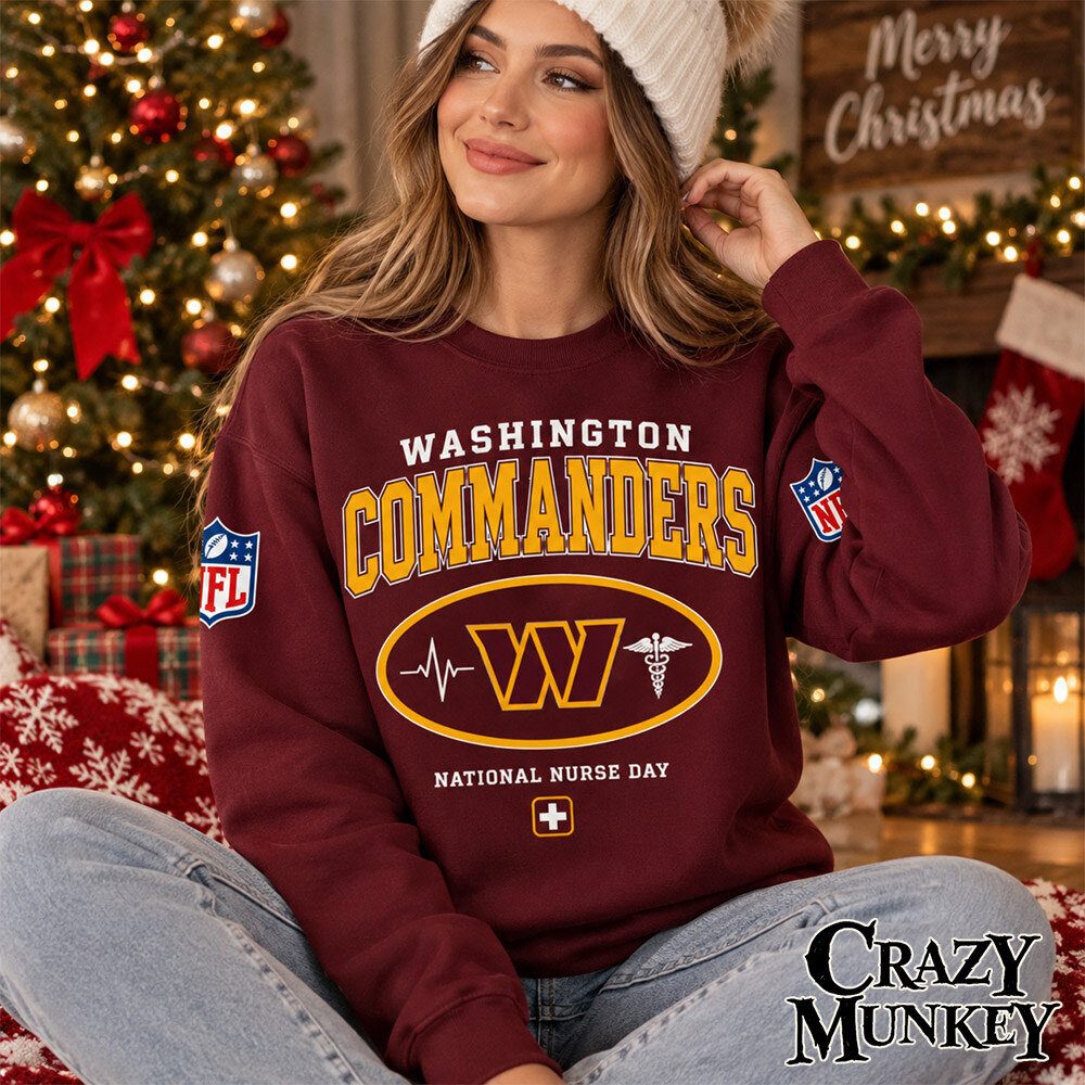 Washington Commanders Nurse Work Of Heart Concept Fan Sweatshirt | Apparel