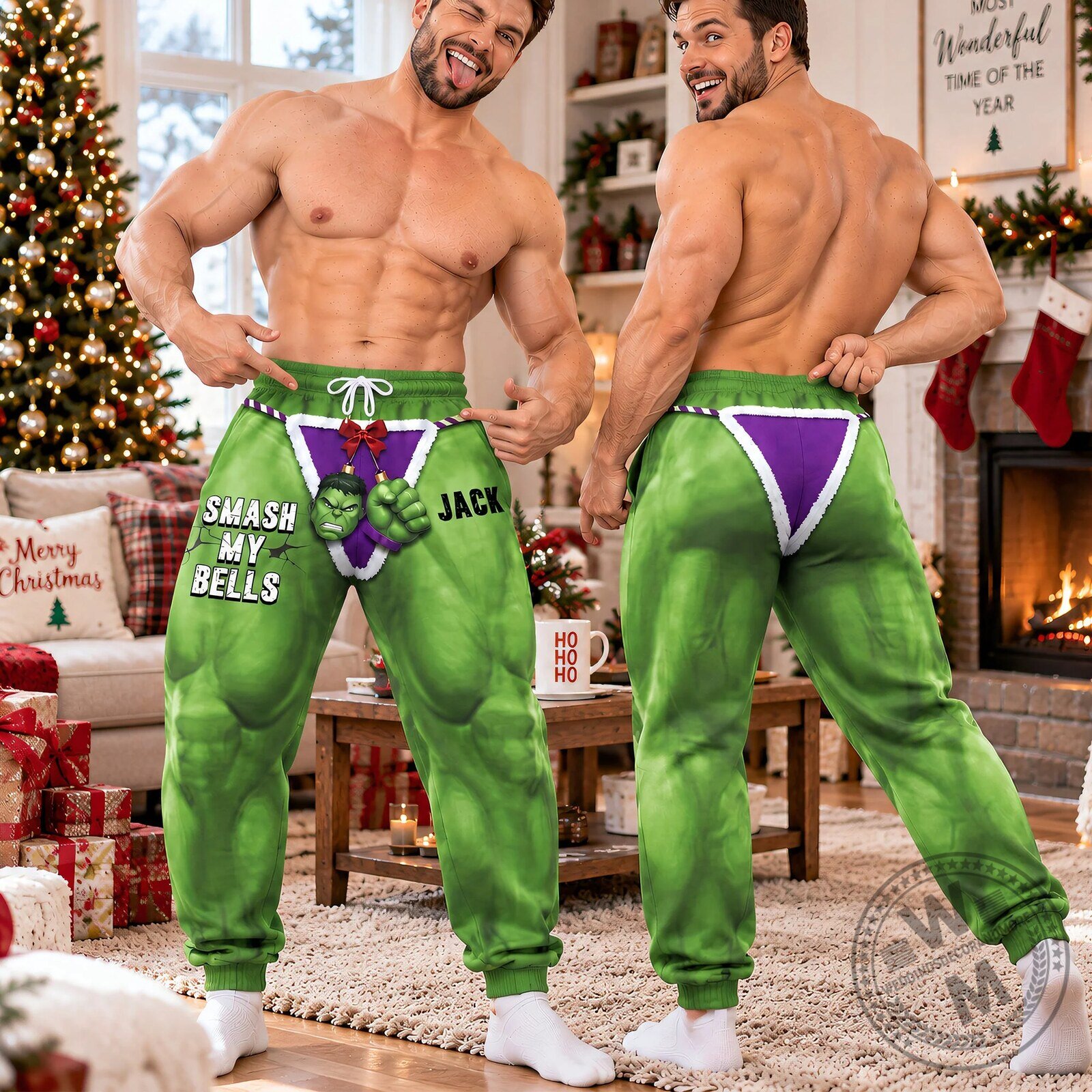 Incredible Hulk Smash My Bells Funny Christmas Personalized Sweatpants 5 Incredible Hulk Smash My Bells Funny Christmas Personalized Sweatpants