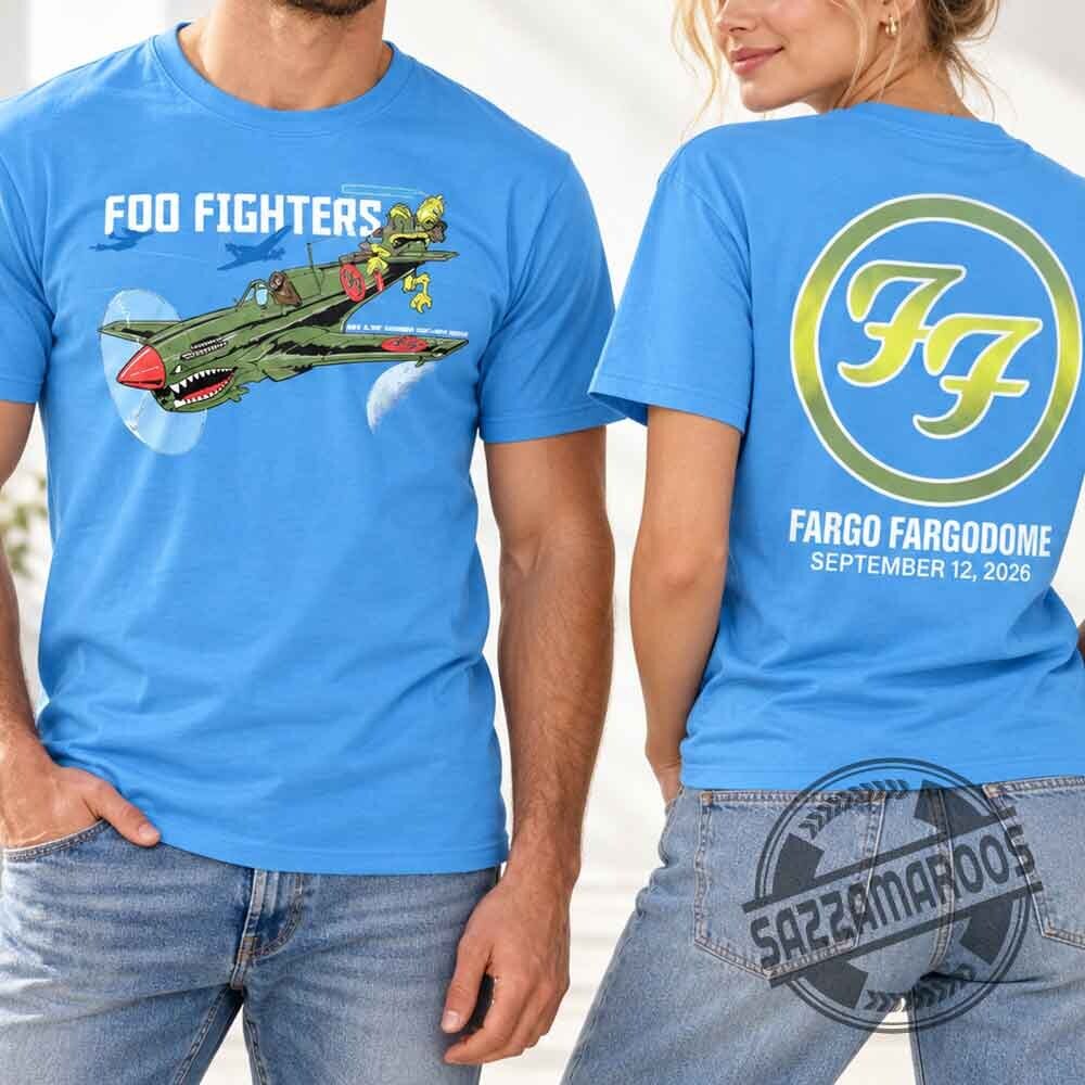 Foo Fighters Take Cover Tour 2026 Fargo Fargodome Concert T-Shirt 7 Foo Fighters Take Cover Tour 2026 Fargo Fargodome Concert T-Shirt