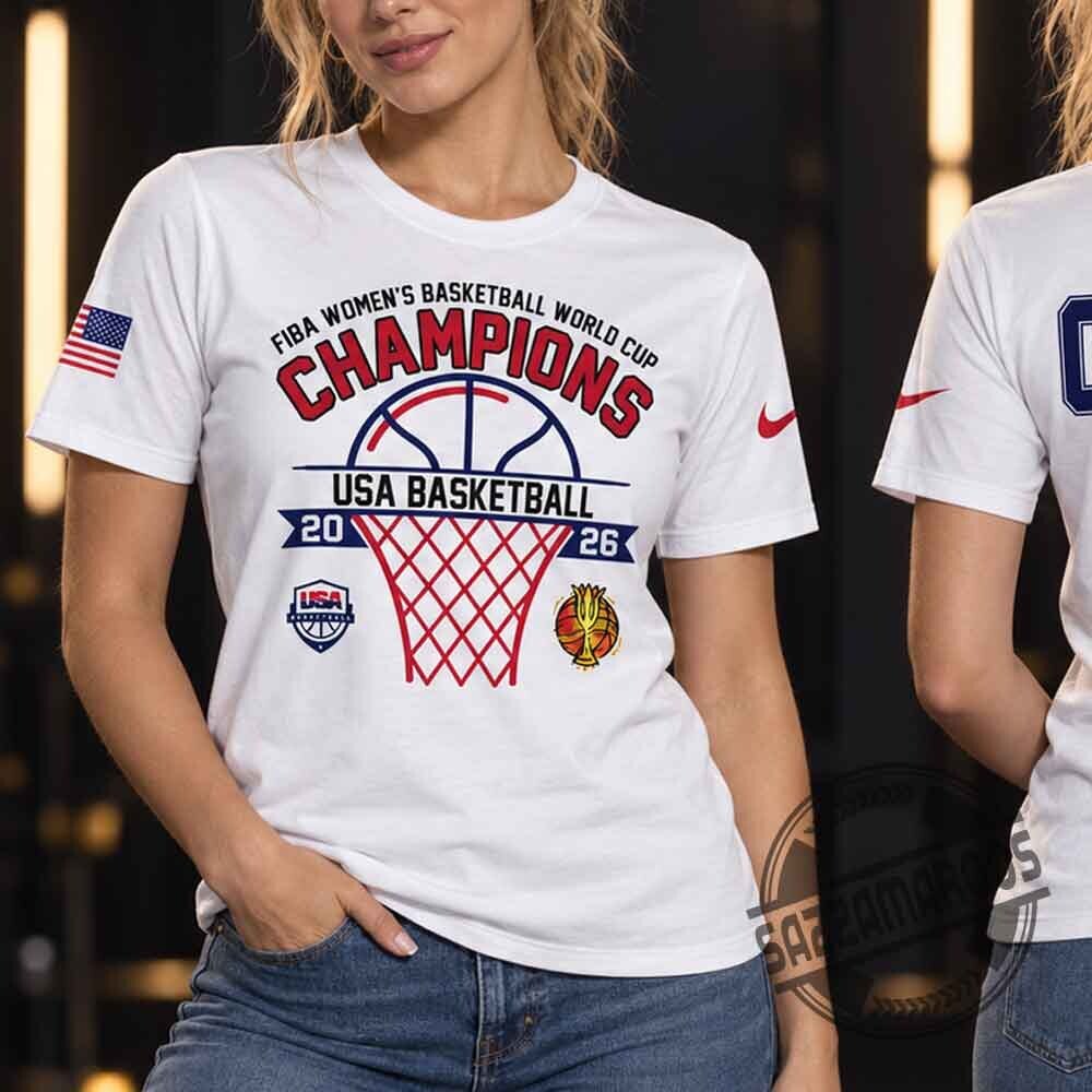 USA Basketball 2026 FIBA Women's World Champions Shirt 5 USA Basketball 2026 FIBA Women