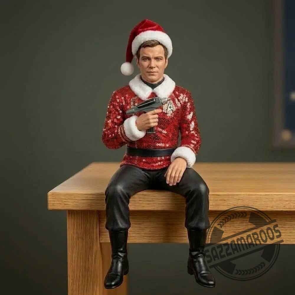 Star Trek Captain Kirk Santa Shelf Sitter Figure