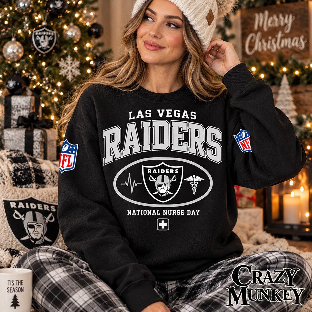 Las Vegas Raiders Nurse Work Of Heart Concept Fan Sweatshirt | Apparel