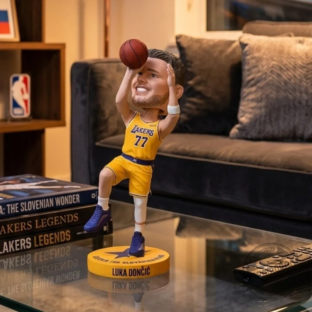 Luka Doncic Los Angeles Lakers #77 Basketball Bobblehead Collectible Figure 3 Luka Doncic Los Angeles Lakers #77 Basketball Bobblehead Collectible Figure