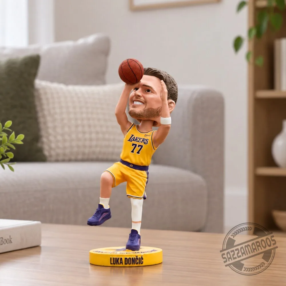 Luka Doncic Los Angeles Lakers #77 Basketball Bobblehead Collectible Figure 4 Luka Doncic Los Angeles Lakers #77 Basketball Bobblehead Collectible Figure