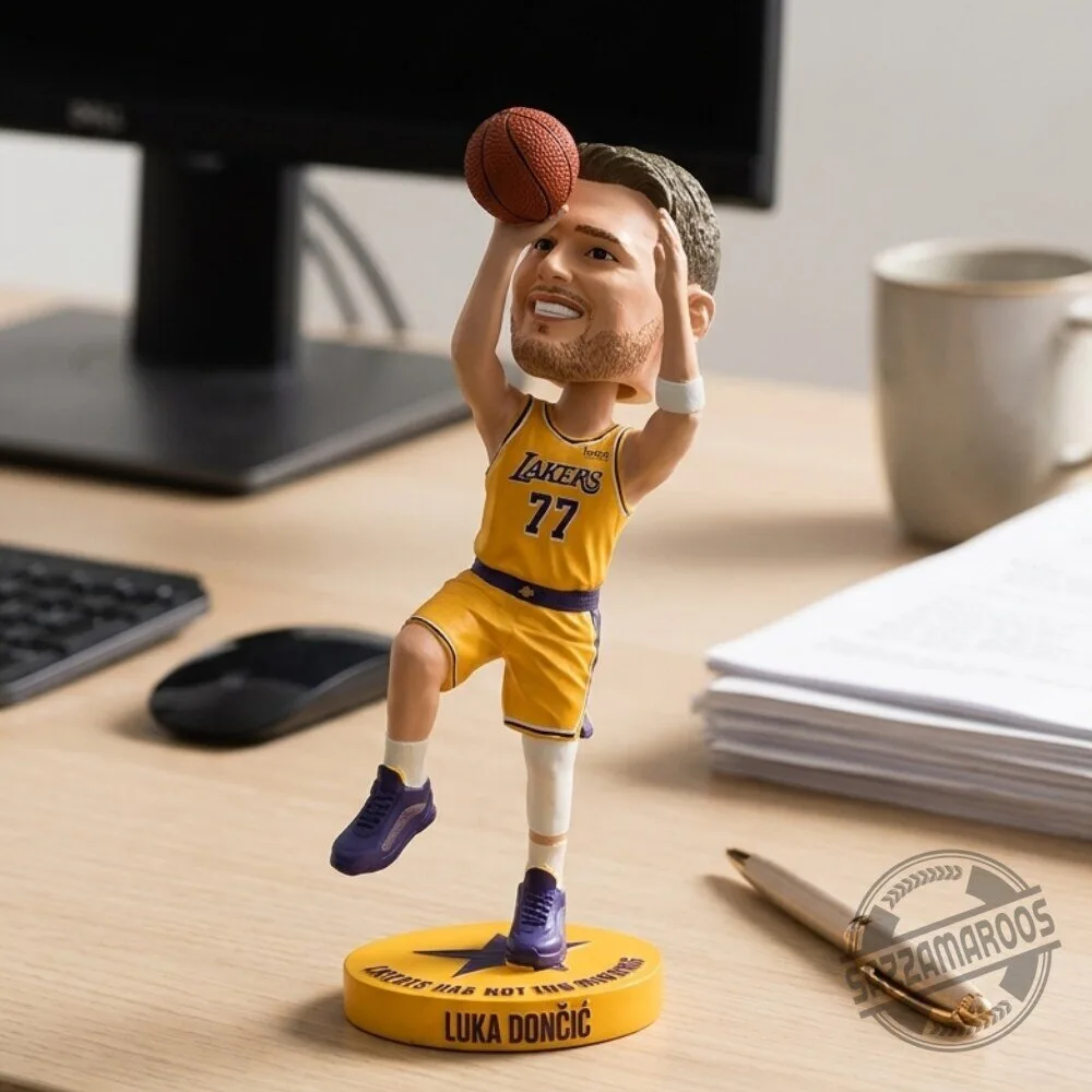 Luka Doncic Los Angeles Lakers #77 Basketball Bobblehead Collectible Figure 5 Luka Doncic Los Angeles Lakers #77 Basketball Bobblehead Collectible Figure