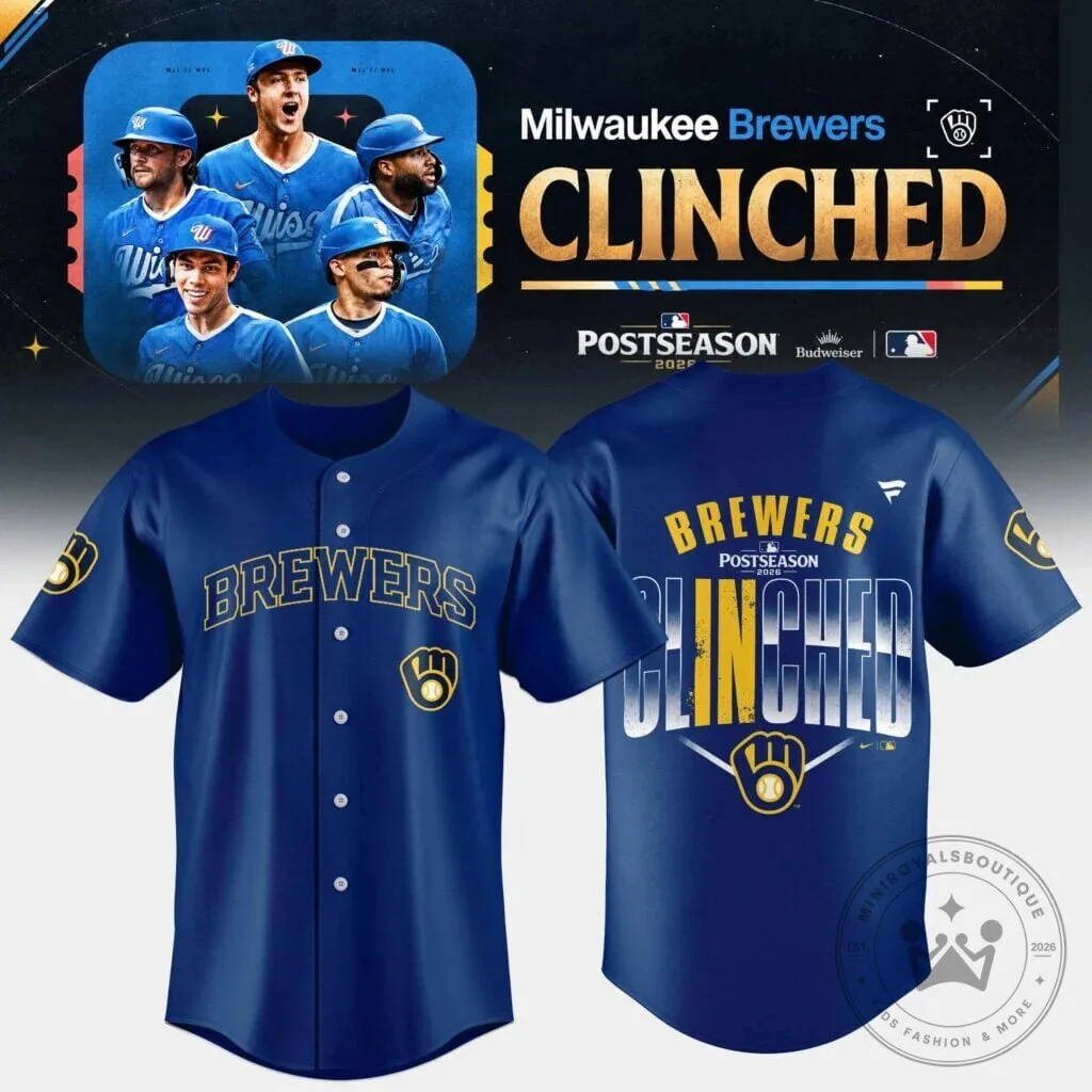 2026 Baseball Jersey for Milwaukee Brewers Postseason Qualification