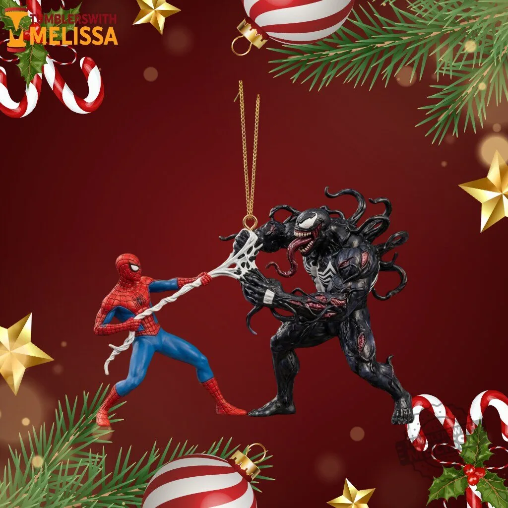 Spider-Man and Venom Battle Christmas Ornament 3 Spider-Man and Venom Battle Christmas Ornament premium quality collectible or lifestyle product for everyday use