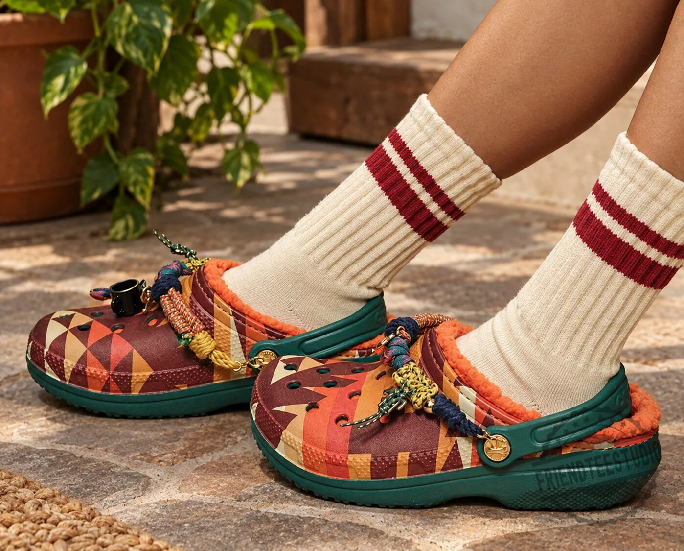 Pendleton Classic Lined Clog Crocs 3 Pendleton Classic Lined Clog Crocs product design and detailed view