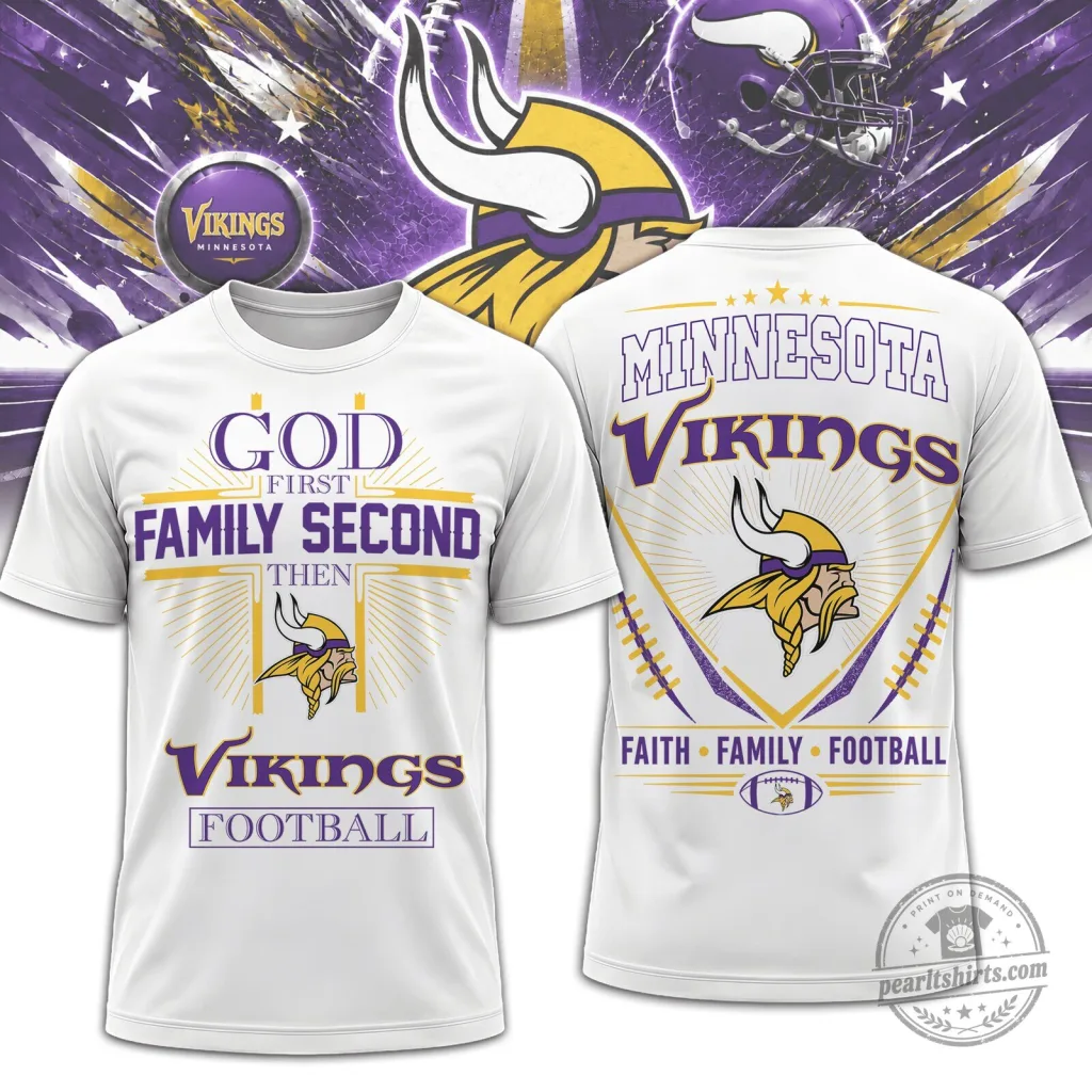 Minnesota Vikings Football Faith Family God First T-Shirt 5 Minnesota Vikings Football Faith Family God First T-Shirt