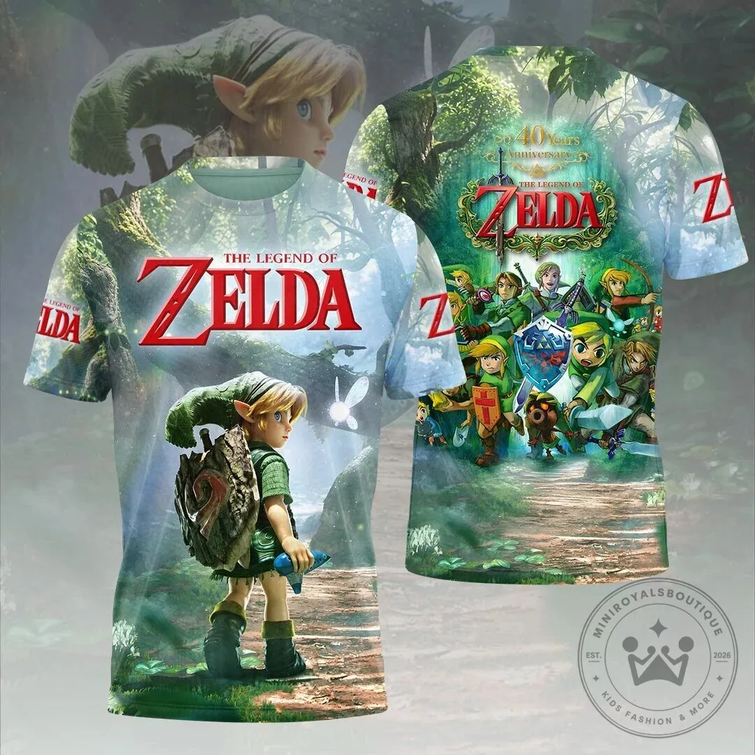 The Legend of Zelda 40th Anniversary Link Forest Adventure T-Shirt