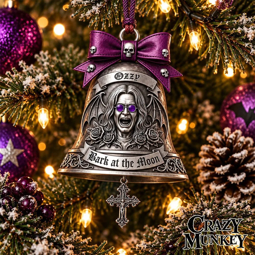 Ozzy Osbourne Bark At The Moon Rock Concept Fan Ornament | Home Decor