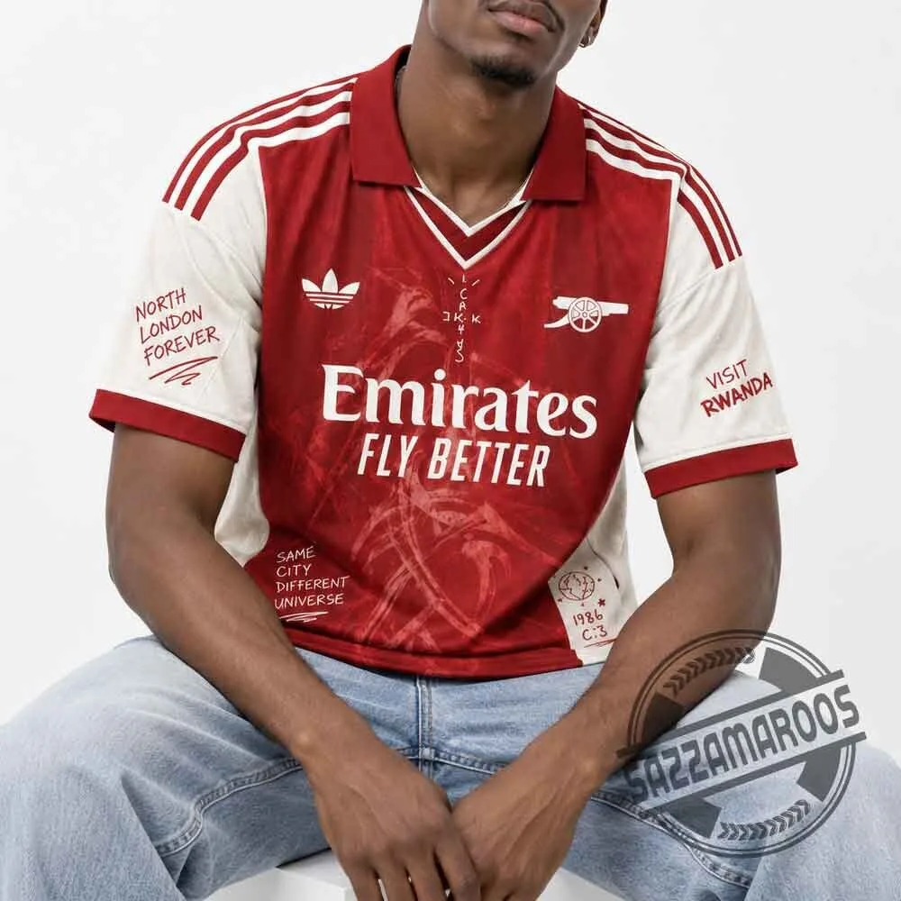 Arsenal x Travis Scott Cactus Jack Special Edition Polo Jersey Shirt 5 Arsenal x Travis Scott Cactus Jack Special Edition Polo Jersey Shirt