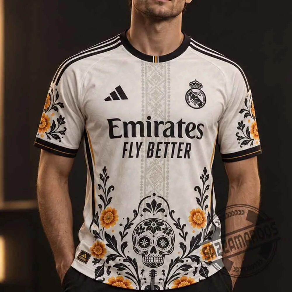 Real Madrid Dia de Muertos Special Edition Soccer Jersey Shirt 4 Real Madrid Dia de Muertos Special Edition Soccer Jersey Shirt