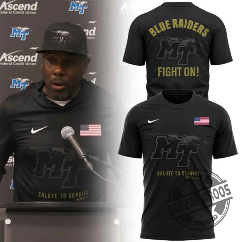 Middle Tennessee Blue Raiders Salute to Service Shirt 4 Middle Tennessee Blue Raiders Salute to Service Shirt