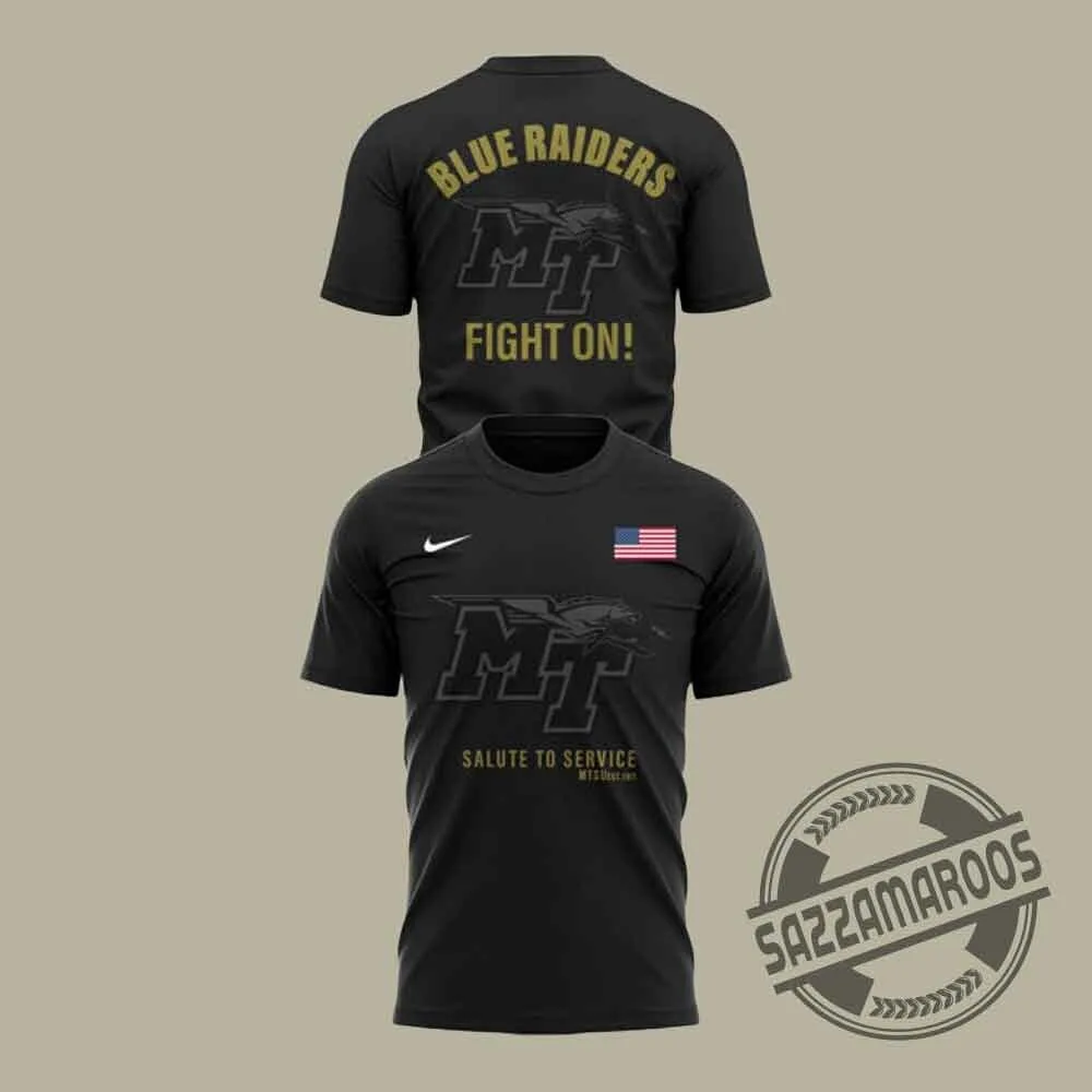 Middle Tennessee Blue Raiders Salute to Service Shirt 5 Middle Tennessee Blue Raiders Salute to Service Shirt