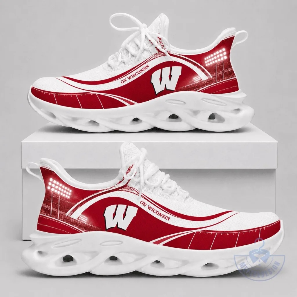 Wisconsin Badgers University Stadium Athletic Walking Shoes Wisconsin Badgers University Stadium Athletic Walking Shoes