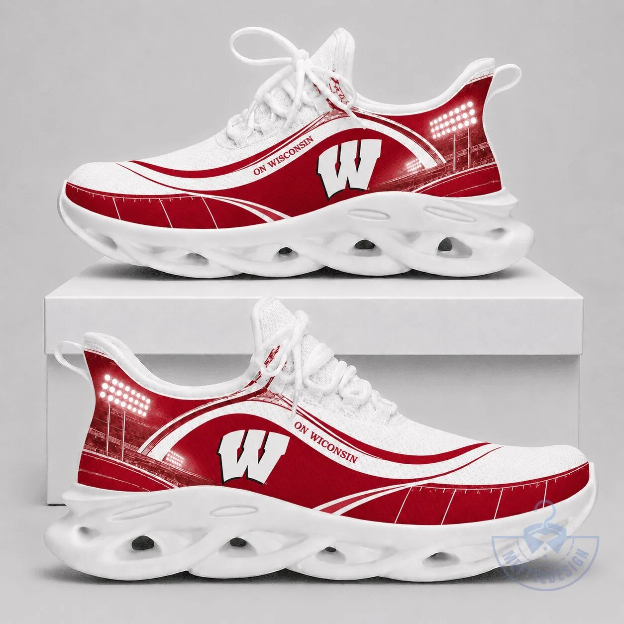 Wisconsin Badgers University Stadium Athletic Walking Shoes
