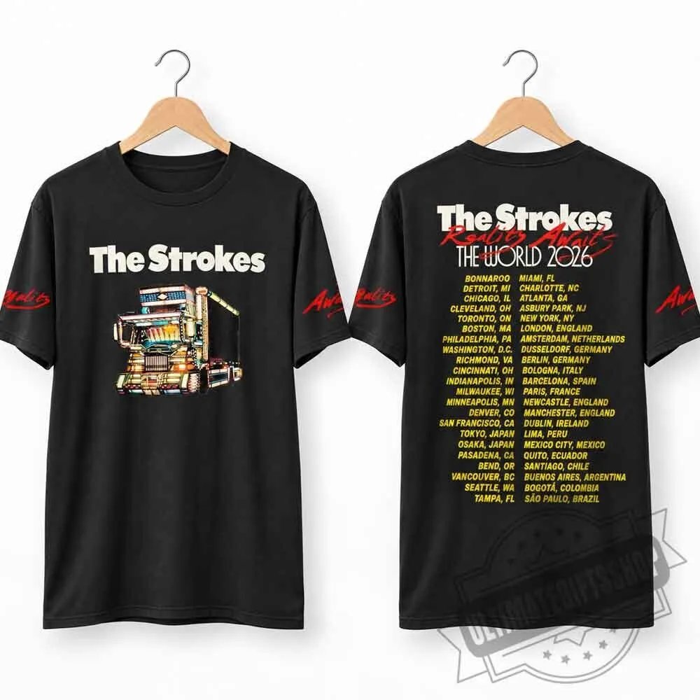 The Strokes Reality Awaits 2026 World Tour T-Shirt 4 The Strokes Reality Awaits 2026 World Tour T-Shirt