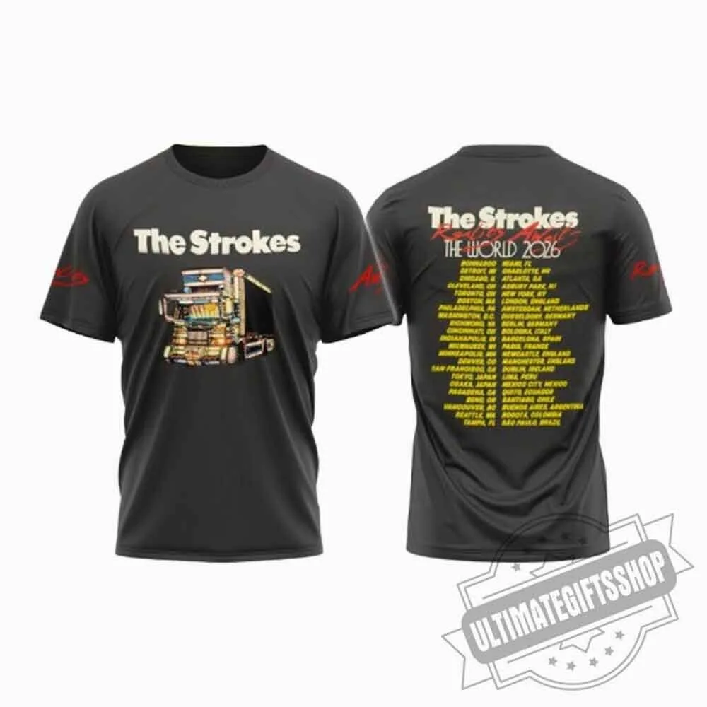 The Strokes Reality Awaits 2026 World Tour T-Shirt 6 The Strokes Reality Awaits 2026 World Tour T-Shirt