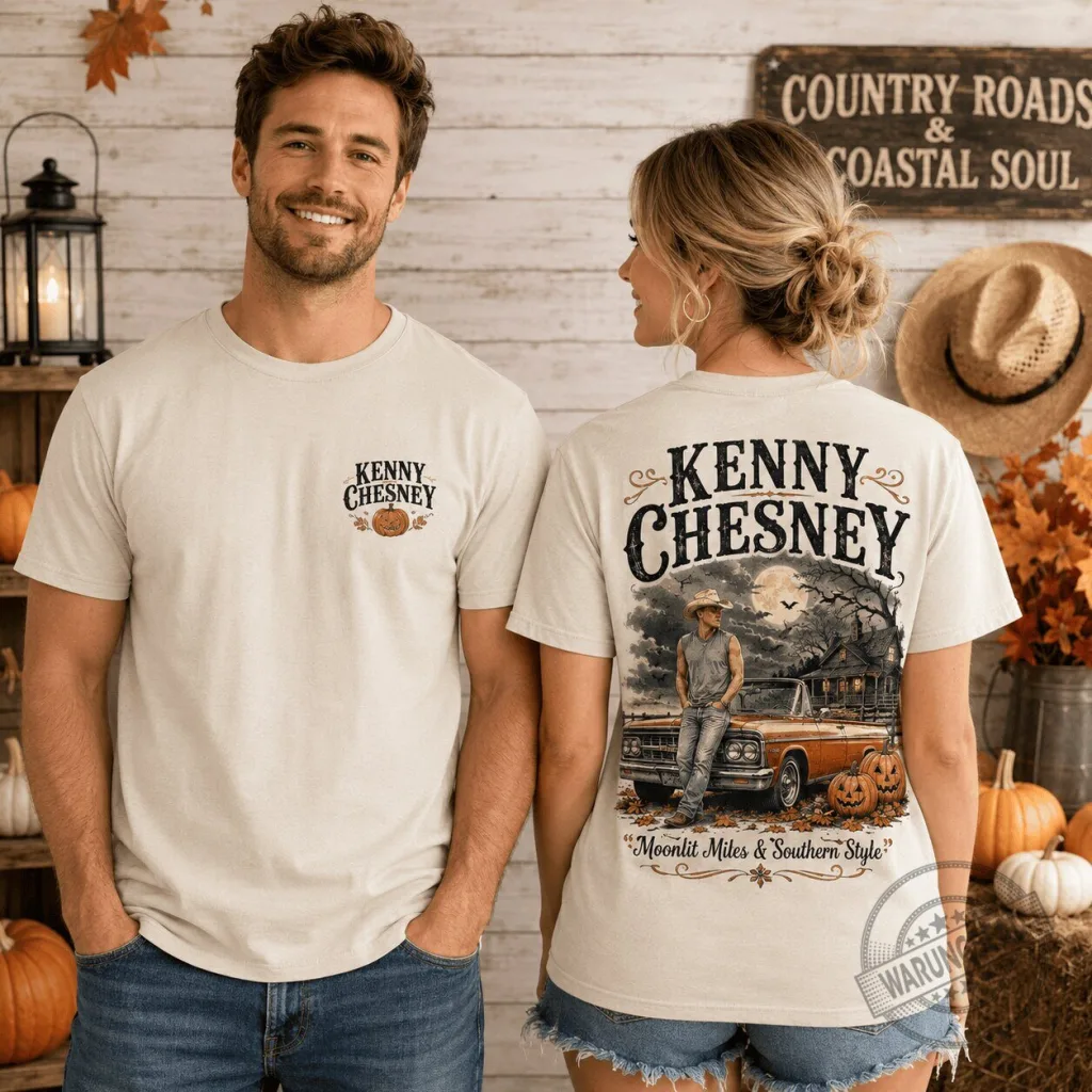 Kenny Chesney Moonlit Miles and Southern Style Halloween T-Shirt Kenny Chesney Moonlit Miles and Southern Style Halloween T-Shirt