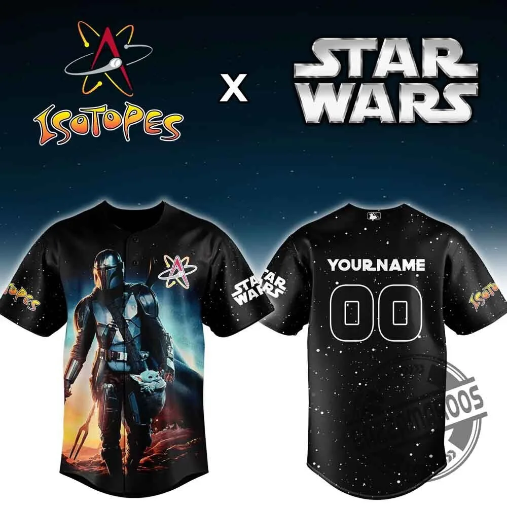 Star Wars x Isotopes Mandalorian Baseball Jersey