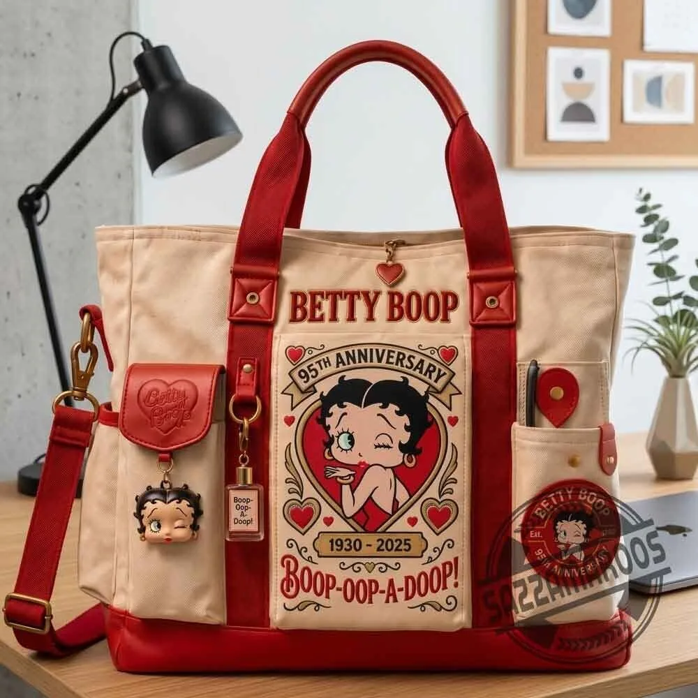 Betty Boop 95th Anniversary Canvas Tote Bag