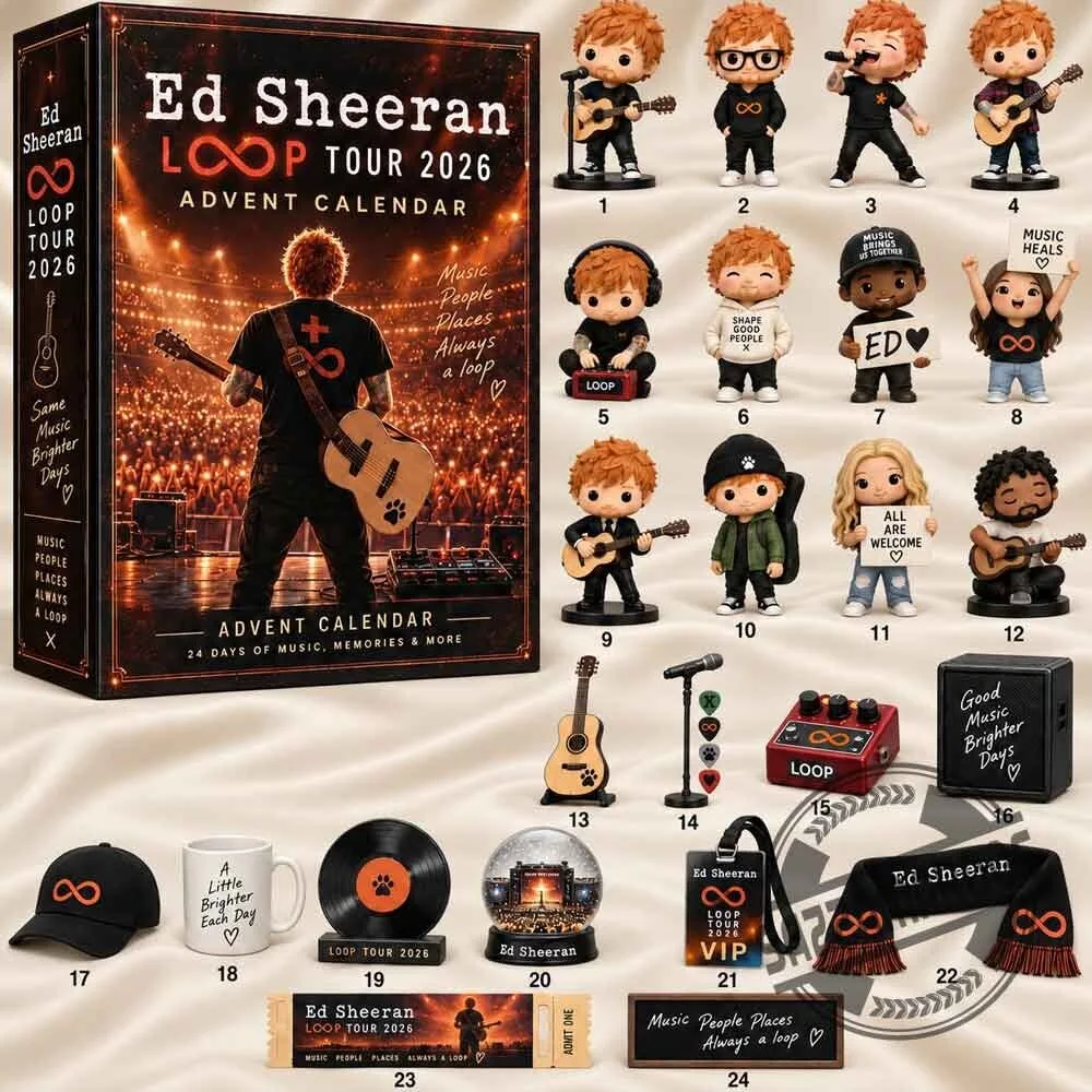 Ed Sheeran Loop Tour 2026 Advent Calendar 3 Ed Sheeran Loop Tour 2026 Advent Calendar