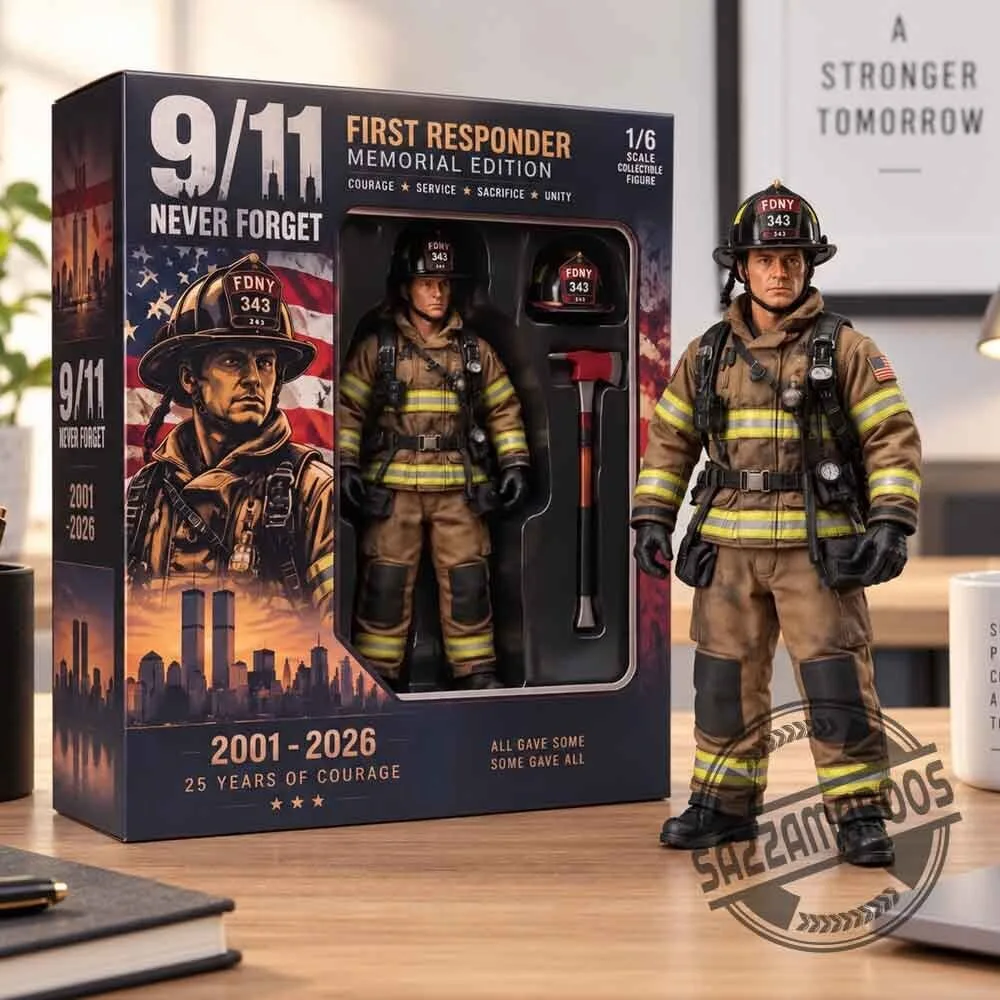 9/11 Memorial Edition First Responder Firefighter Action Figure