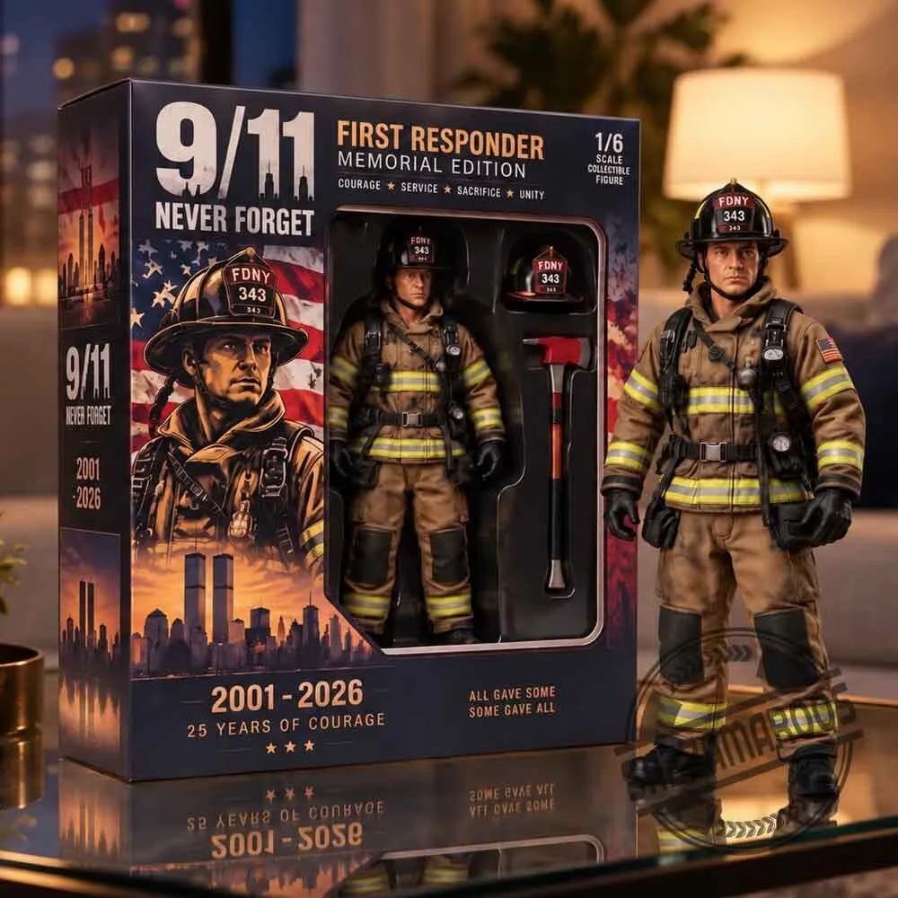 9/11 Memorial Edition First Responder Firefighter Action Figure 4 9/11 Memorial Edition First Responder Firefighter Action Figure
