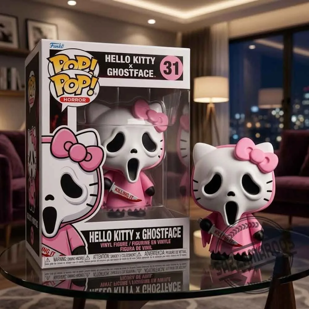 Funko Pop! Hello Kitty x Ghostface #31 Pink Vinyl Figure Limited Edition Collectible