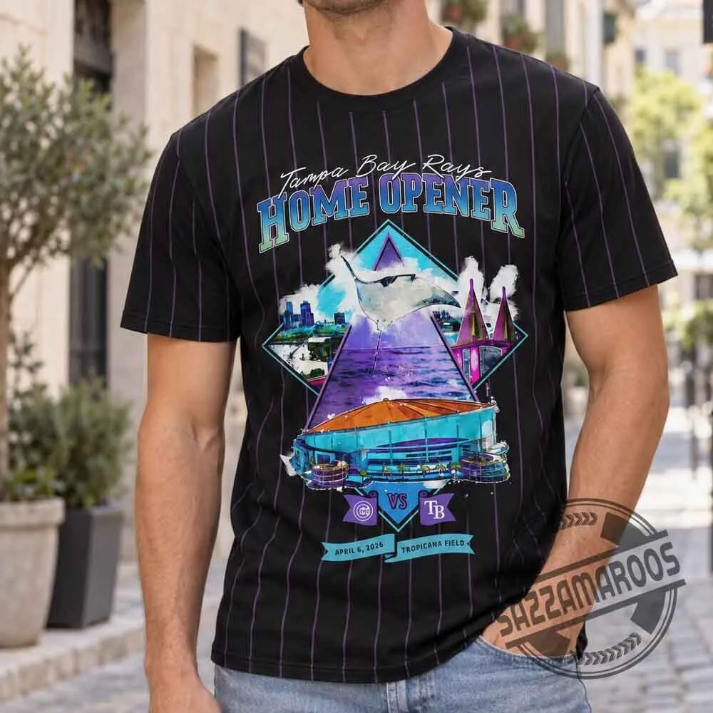 Tampa Bay Rays vs Cubs 2026 Home Opener T-Shirt