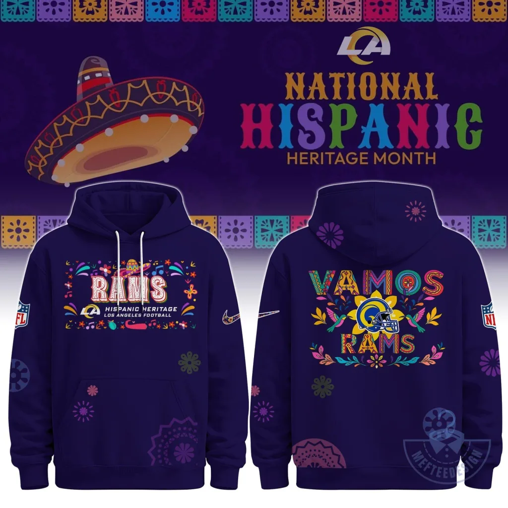 Los Angeles Rams National Hispanic Heritage Month Football Hoodie Los Angeles Rams National Hispanic Heritage Month Football Hoodie