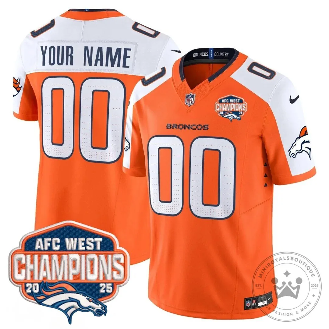 Custom Denver Broncos Football Jersey - AFC West Champions Edition