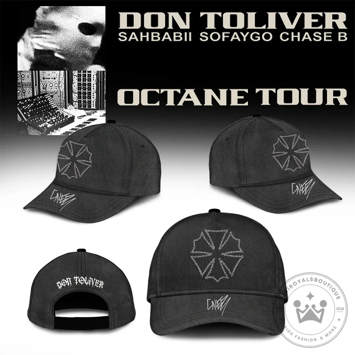 Don Toliver Ice Cream Skull Octane Tour Maroon Hoodie 7 Don Toliver Ice Cream Skull Octane Tour Maroon Hoodie